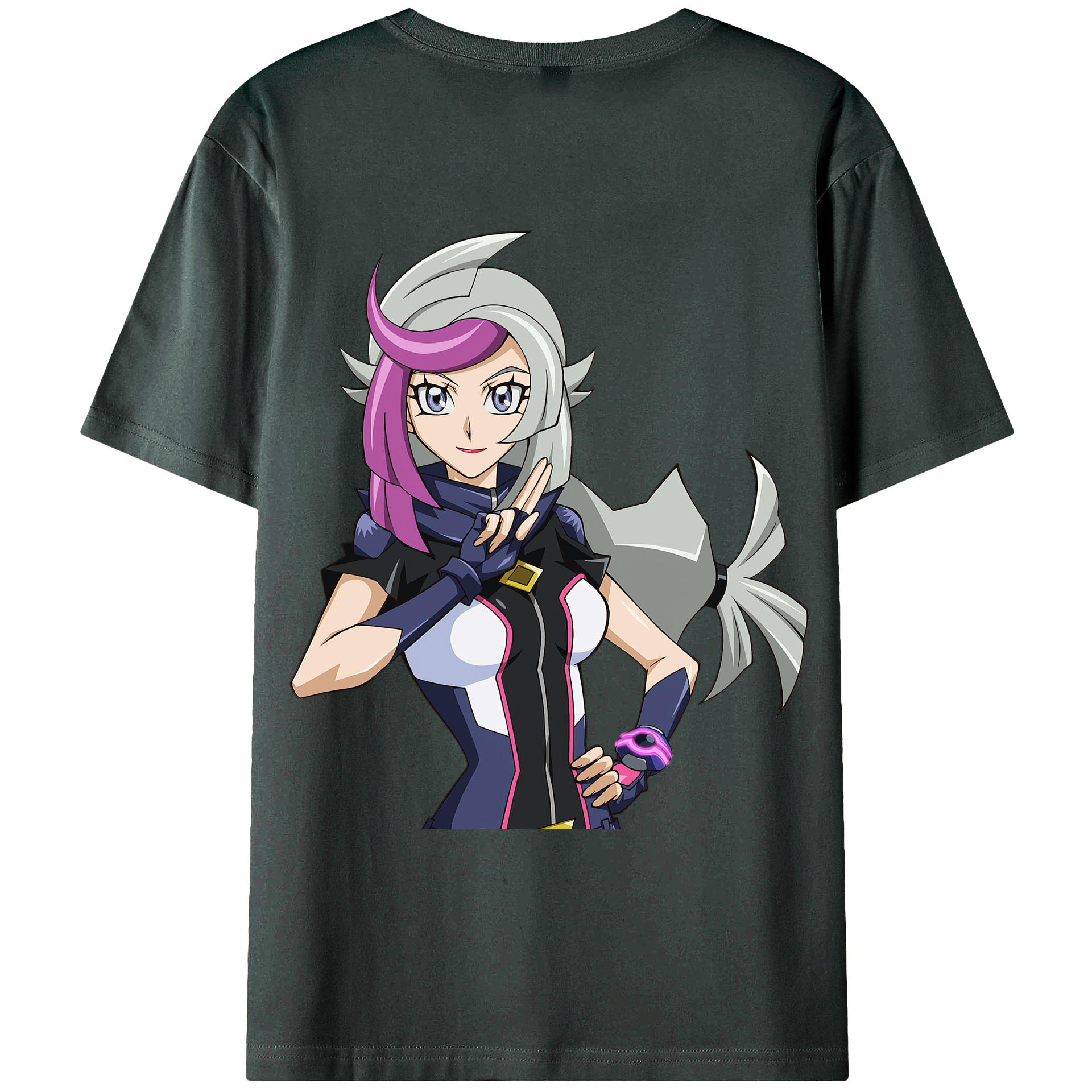 （画像用） 遊☆戯☆王 Yu-Gi-Oh! 綿100％ メンズ半袖Tシャツ（バックプリント） 通気性